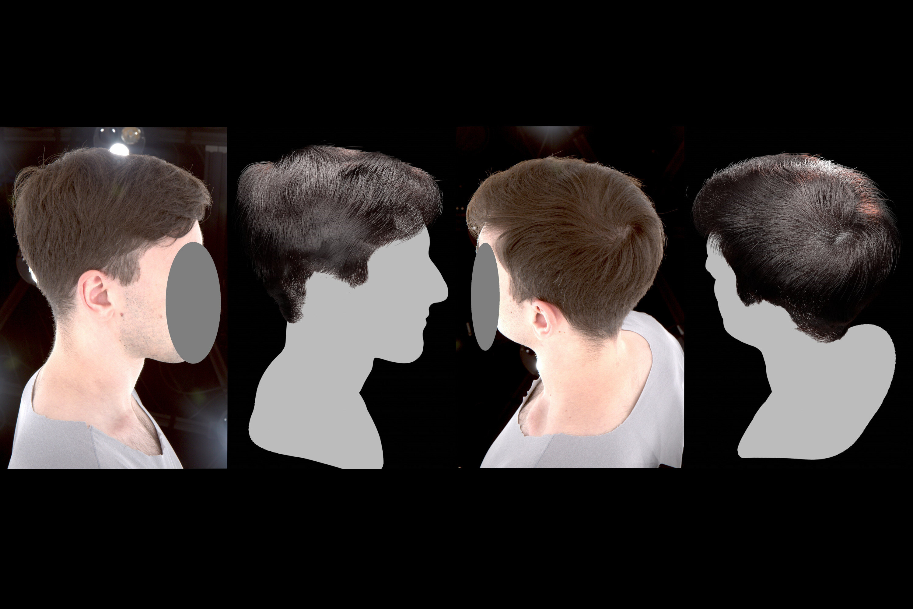 Dr.Hair: Reconstructing Scalp-Connected Hair Strands without Pre-training via Differentiable Rendering of Line Segments